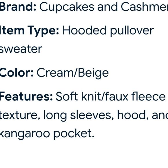 Cupcakes & Cashmere Kangaroo Pocket Pullover Hoodie - Picture 7 of 7